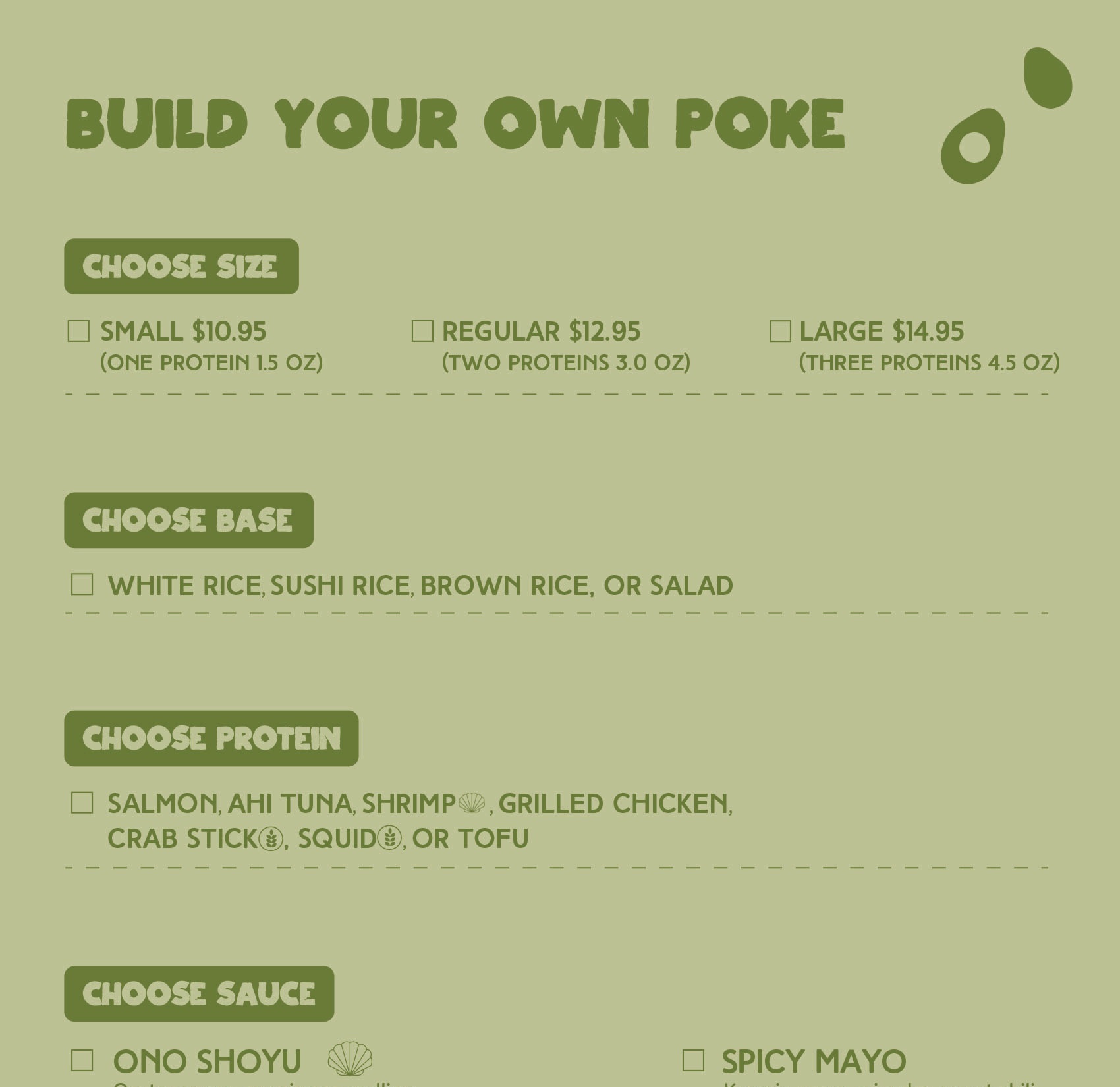 New Menu | Poke Ono